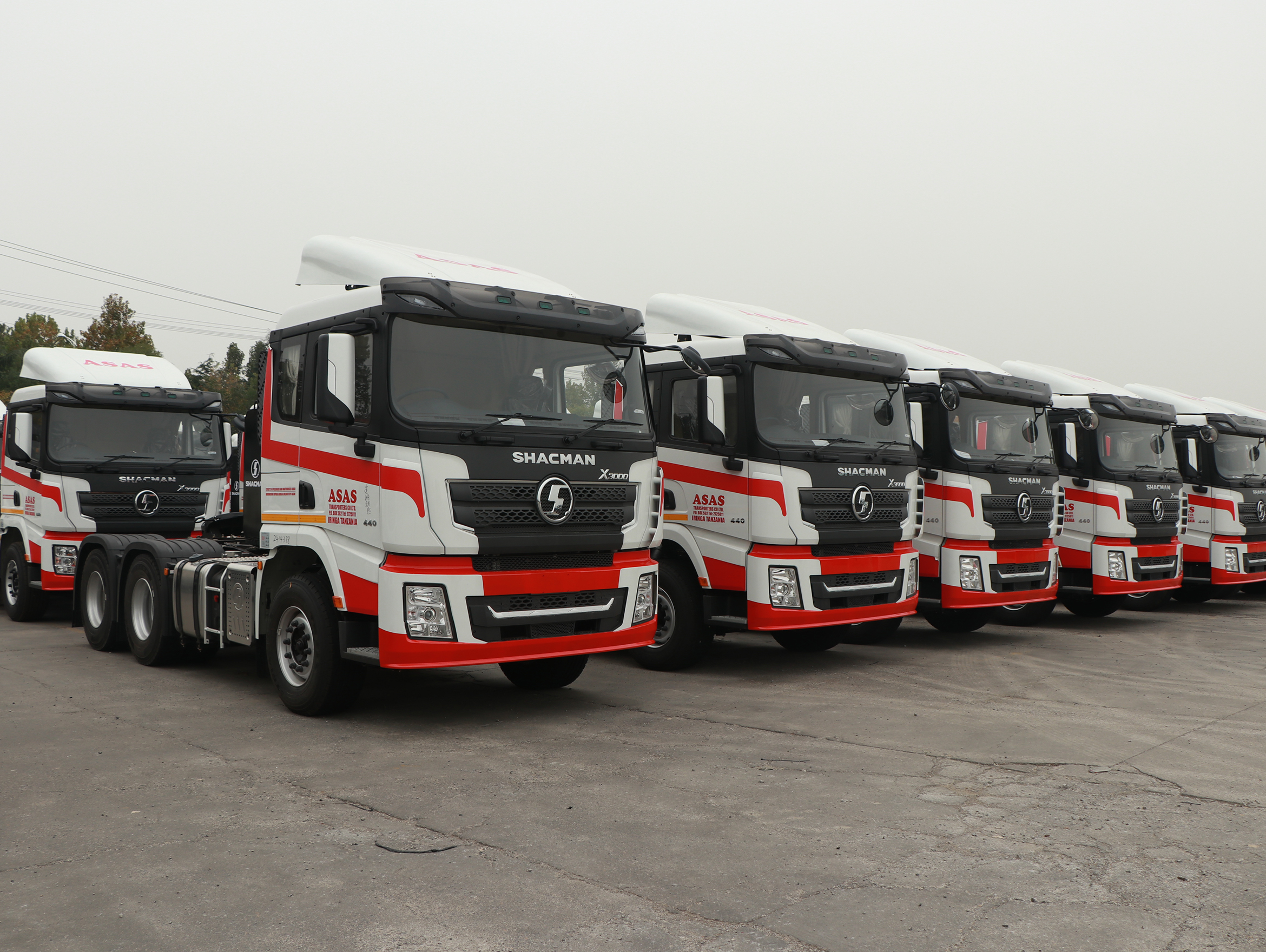 The model X3000 tractor truck requested by the Tanzania client